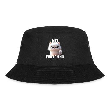 nope just nope cat no lazy naysayer cats - Bucket Hat - black - Front - Lela (165cm)