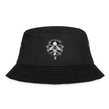 mystical maritime girl seagulls sailor seagull - Bucket Hat - black - Front - Lela (165cm)