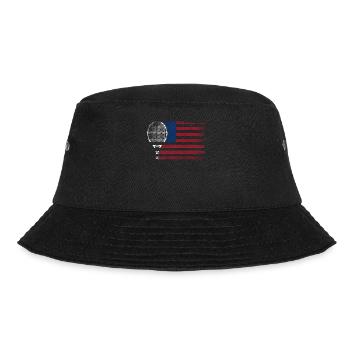 Funny Tennis Player Racket - Bucket Hat - Schwarz - Vorne - Lela (165cm)