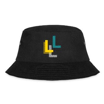 Buchstabe L - Bucket Hat - Schwarz - Vorne - Lela (165cm)