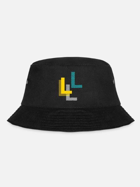 Buchstabe L - Bucket Hat - Schwarz
