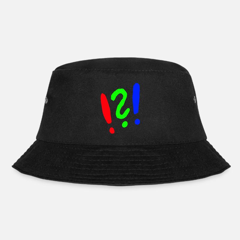 Ausrufezeichen/Fragezeichen comic style - Bucket Hat - Schwarz