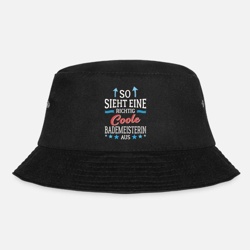 So sieht eine richtig coole Bademeisterin aus - Bucket Hat - Schwarz