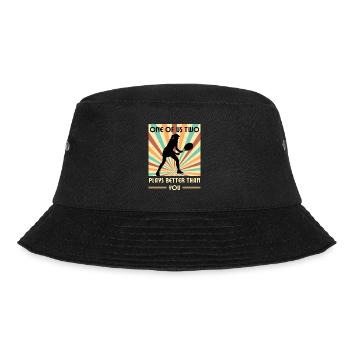 Einer Von Uns Beiden Spielt Besser Tennis Als Du - Bucket Hat - Schwarz - Vorne - Lela (165cm)