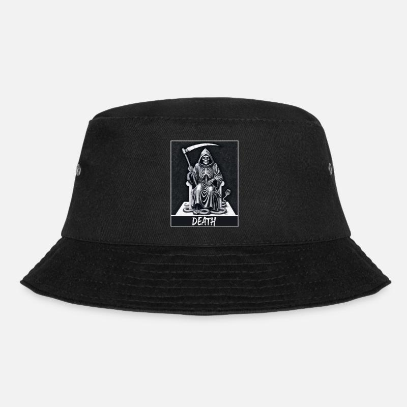 Tarot card death skeleton Magic - Bucket Hat - black