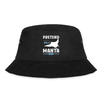 Manta Rays Great Manta Sea Creatures - Bucket Hat - black - Front - Lela (165cm)
