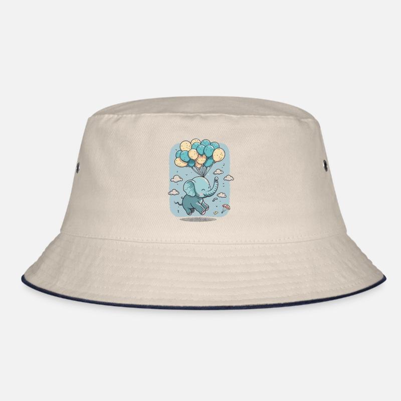 Dreams Take Flight: An Elephant Soaring with Ballo Bucket Hat