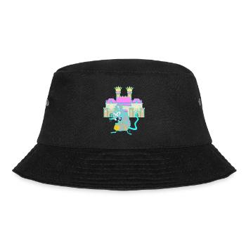 Rodent Rat Castle Middle Ages Castle Fortress Child - Bucket Hat - black - Front - Lela (165cm)