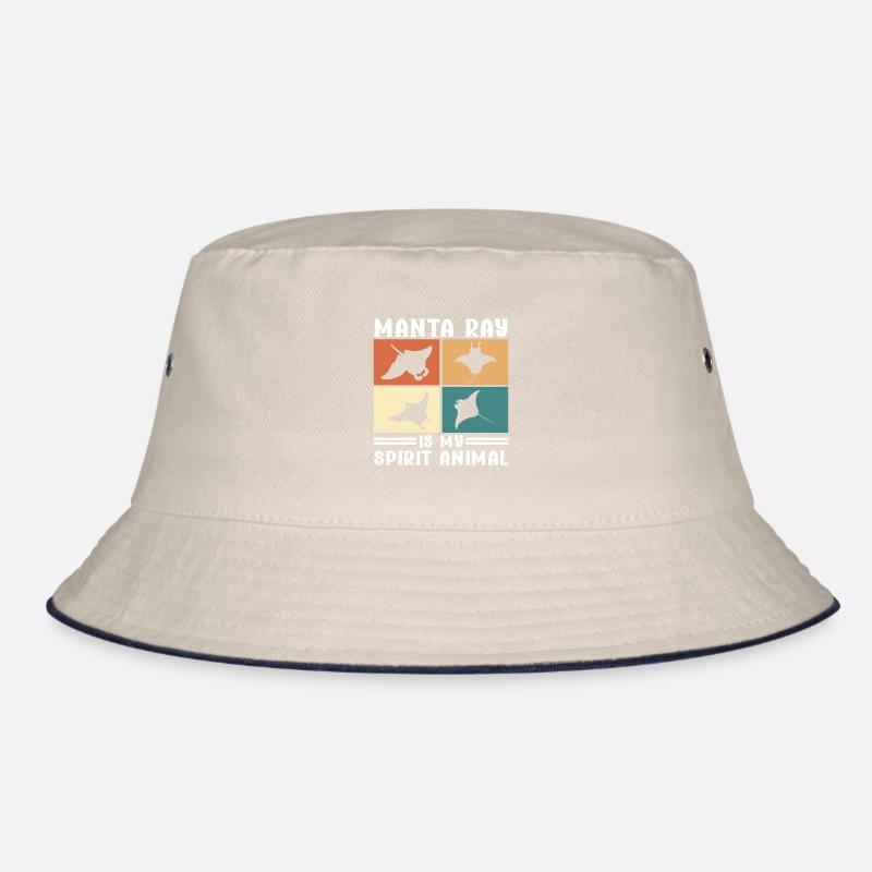 Mantarochen Großer Manta Meeresbewohner Bucket Hat