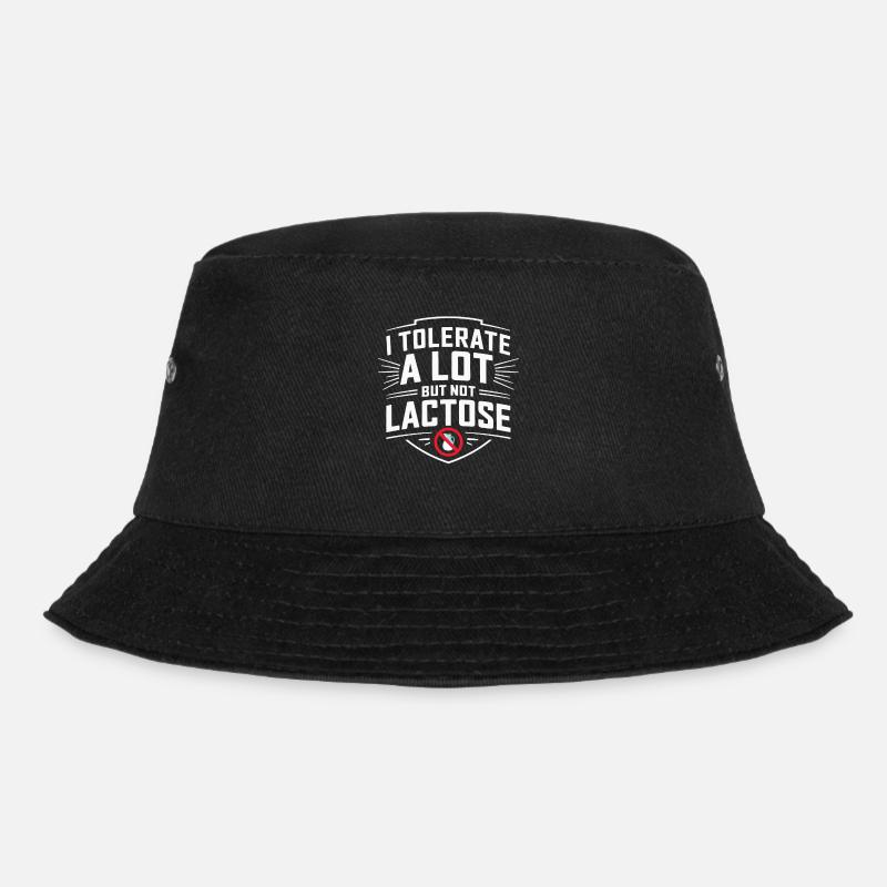 Lactose intolerance Lactose intolerant - Bucket Hat - black