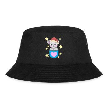Santa Claus Teddy Teddy Bear Kids - Bucket Hat - black - Front - Lela (165cm)