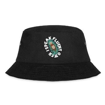Otter I Speak Fluent Otter - Bucket Hat - black - Front - Lela (165cm)