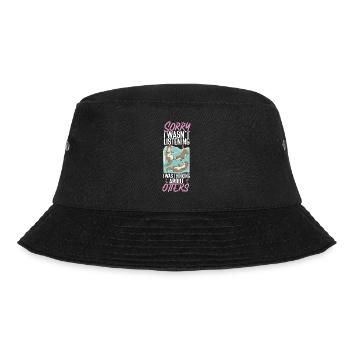 Otter Sorry I Wasn't Listening I - Bucket Hat - black - Front - Lela (165cm)