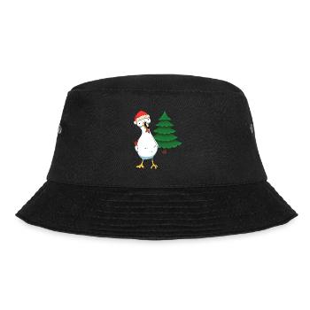 Santa Huhn Hühner Weihnachtsmann Hühnerstall - Bucket Hat - Schwarz - Vorne - Lela (165cm)