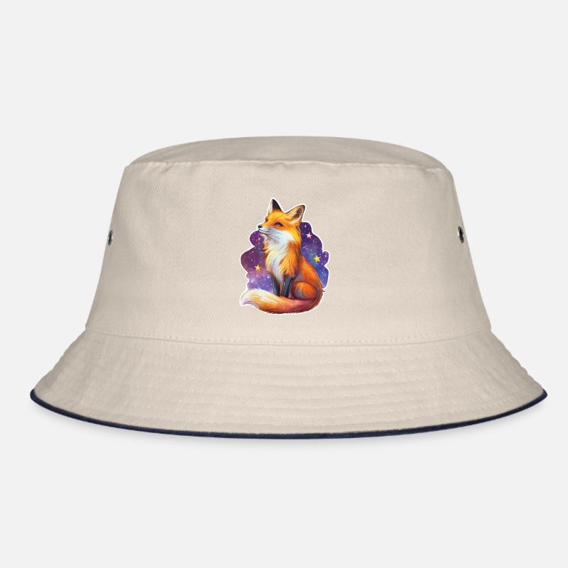 Fuchs und Sternenhimmel Bucket Hat