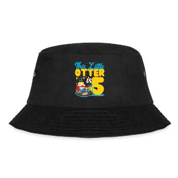 Otter Birthday This Little Otter - Bucket Hat - black - Front - Lela (165cm)