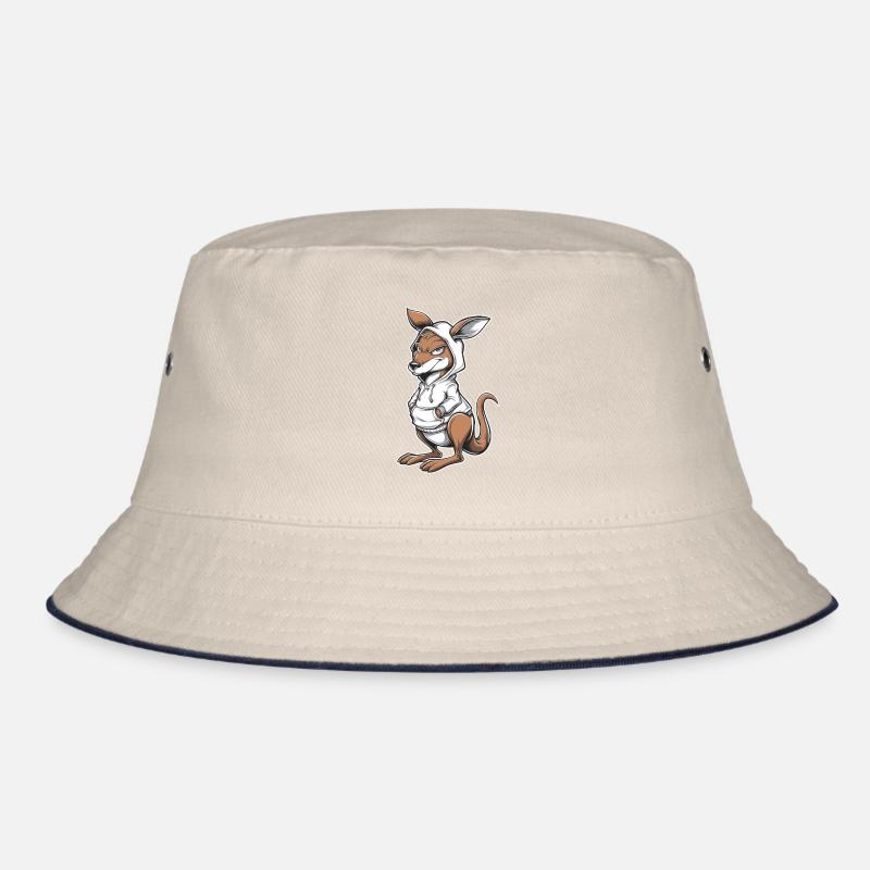 Kangaroo Kangaroo Australian Animals Bucket Hat