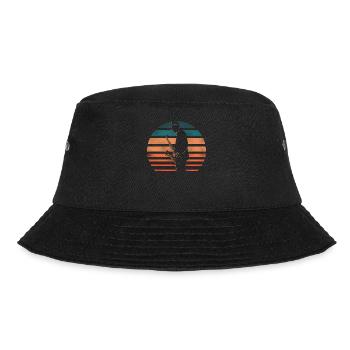 Saxophone Retro Vintage - Bucket Hat - Schwarz - Vorne - Lela (165cm)