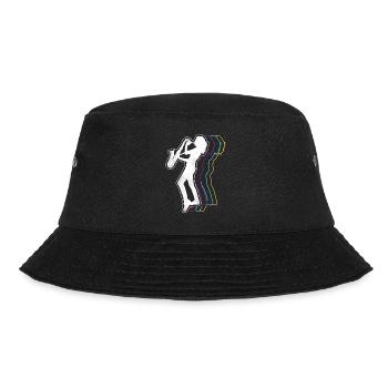 Saxophone Retro Vintage - Bucket Hat - Schwarz - Vorne - Lela (165cm)