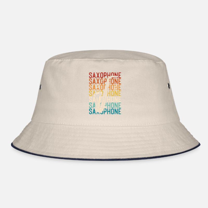 Saxophone Retro Vintage Saxophone Bucket Hat