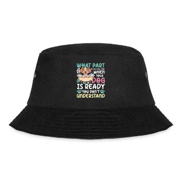 Hundfriseur für einen Hundfriseur - Bucket Hat - Schwarz - Vorne - Lela (165cm)