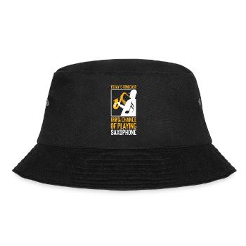 Saxophone Today's Forecast 100% - Bucket Hat - Schwarz - Vorne - Lela (165cm)