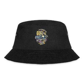 Ride Fast, Get Dirty - Motocross Saying - Bucket Hat - black - Front - Lela (165cm)