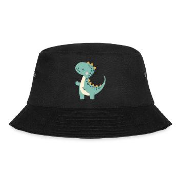 Knuddel Dino - Bucket Hat - Schwarz - Vorne - Lela (165cm)