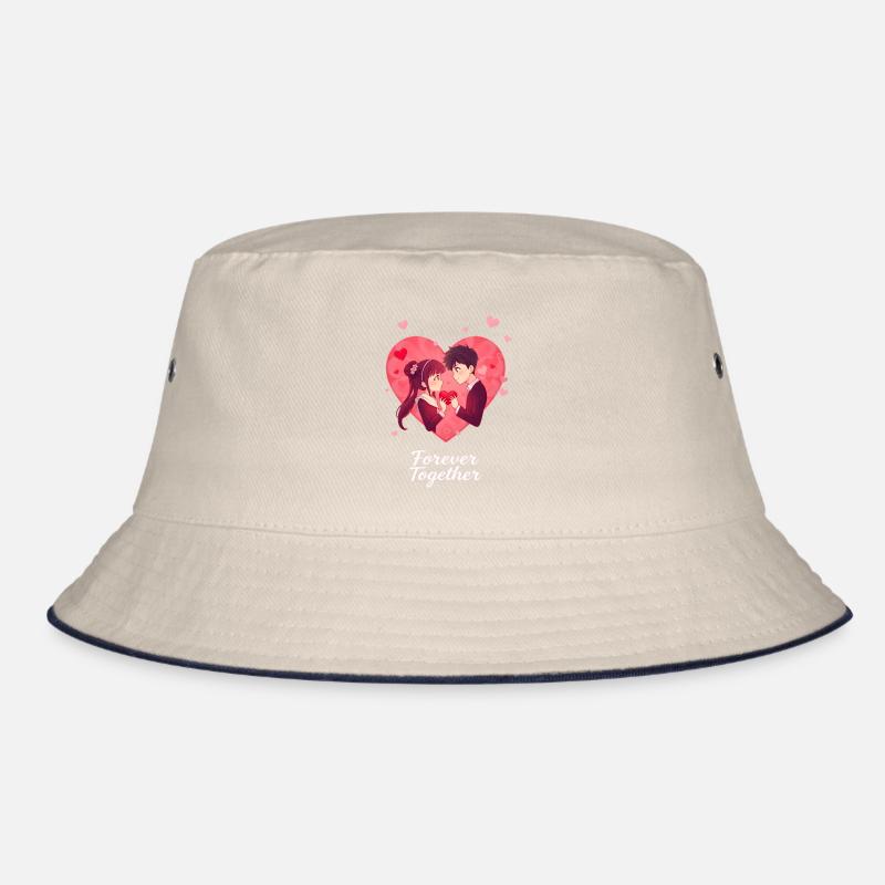 Anime Valentinstag Design Bucket Hat