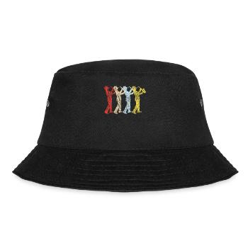 Saxophone Retro Vintage - Bucket Hat - Schwarz - Vorne - Lela (165cm)