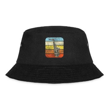 Saxophone Retro Vintage - Bucket Hat - Schwarz - Vorne - Lela (165cm)