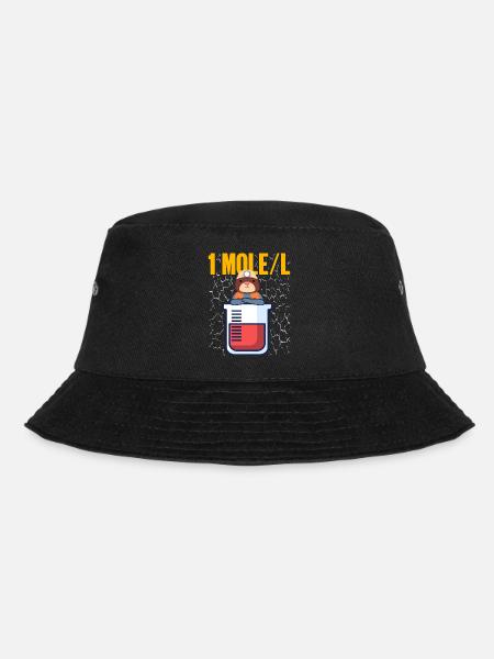 Maulwurf - Bucket Hat - Schwarz