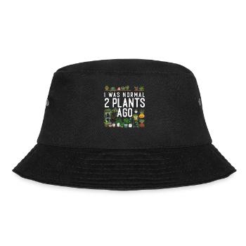 Plant Lover Gardening I Was Normal - Bucket Hat - Schwarz - Vorne - Lela (165cm)