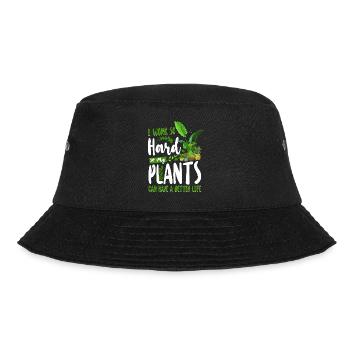 Plant Lover Gardening I Work Hard - Bucket Hat - black - Front - Lela (165cm)