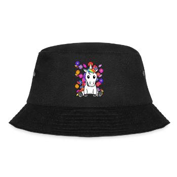 Rétro Licorne Fleurs Été Enfant Enfants Cheval - Bob - noir - Devant - Lela (165cm)