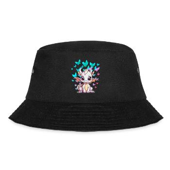 Baby Drache Drachen Kind Kinder Kleinkind Insekten - Bucket Hat - Schwarz - Vorne - Lela (165cm)