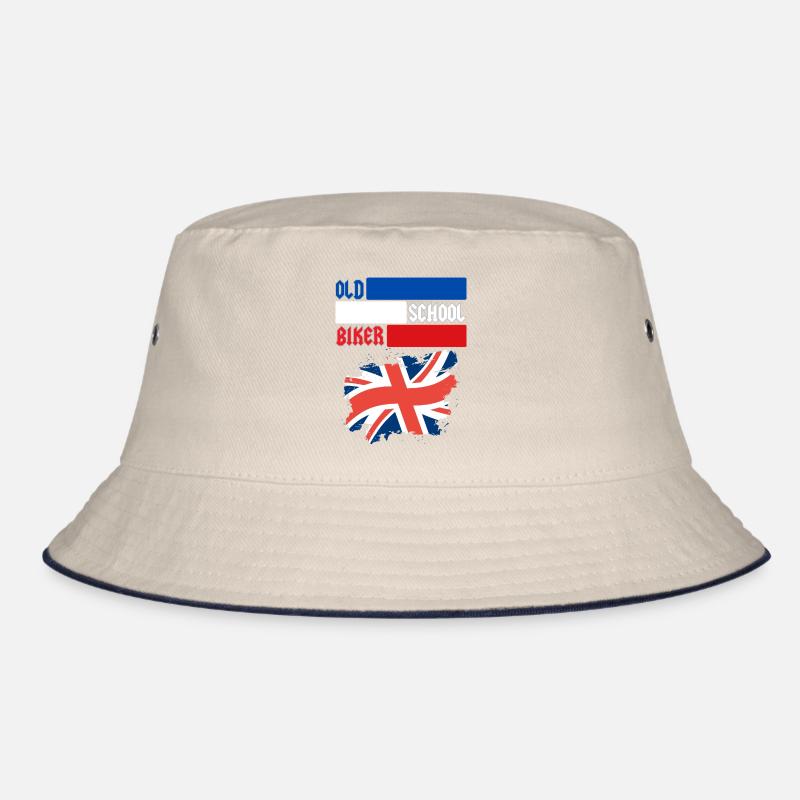 OLD SCHOOL BIKER UK Bucket Hat