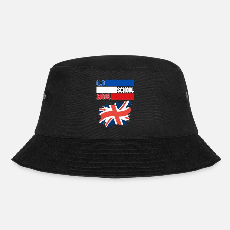 OLD SCHOOL BIKER UK - Bucket Hat - black