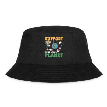 Support your Local Planet - Bucket Hat - black - Front - Lela (165cm)