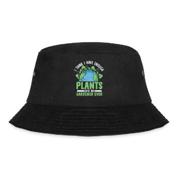 I think I have enough Plants said no Gardener ever - Bucket Hat - black - Front - Lela (165cm)