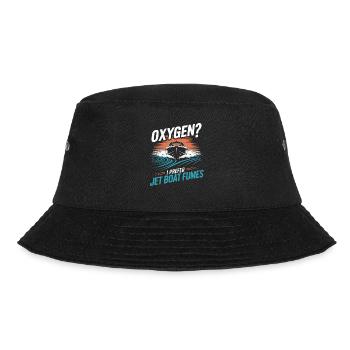 Oxygen? I prefer jet boat exhaust fumes for - Bucket Hat - black - Front - Lela (165cm)
