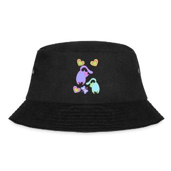 Retro Cats Cat 80s 90s Vintage Kitten Child - Bucket Hat - black - Front - Lela (165cm)