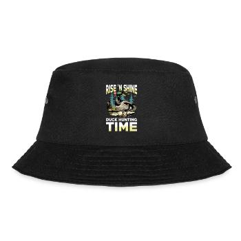 Duck hunters shoot heavier loads flag - Bucket Hat - black - Front - Lela (165cm)