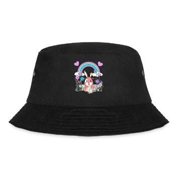 Ostern - Bucket Hat - Schwarz - Vorne - Lela (165cm)