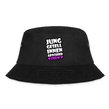 Junggesellinnen Abschied Spruch Crew - Bucket Hat - Schwarz - Vorne - Lela (165cm)