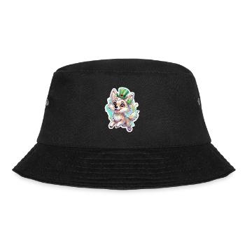 St. Patrick's Day Fox - Bucket Hat - black - Front - Lela (165cm)