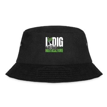 Plant Lover Gardening Pun I Dig - Bucket Hat - Schwarz - Vorne - Lela (165cm)