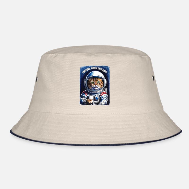Katze Astronaut Universum Geschenk Bucket Hat