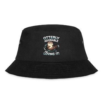 Otterly adorable and loving it für einen Otter - Bucket Hat - Schwarz - Vorne - Lela (165cm)