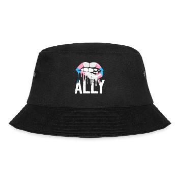 Transgender Trans LGBT Pride - Bucket Hat - Schwarz - Vorne - Lela (165cm)